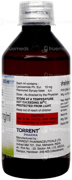 Lacosam Syrup 200Ml Lacosam Syrup 200Ml